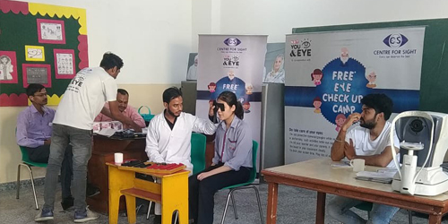 Eye Checkup Camp organized in School Premises